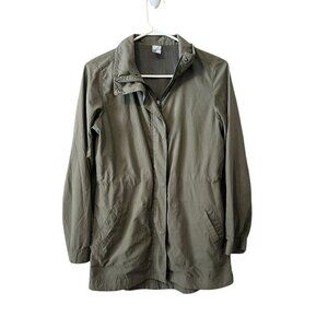 Old Navy Active Womens Windbreaker Jacket Lightweight Size‎ XS Green Drawstring